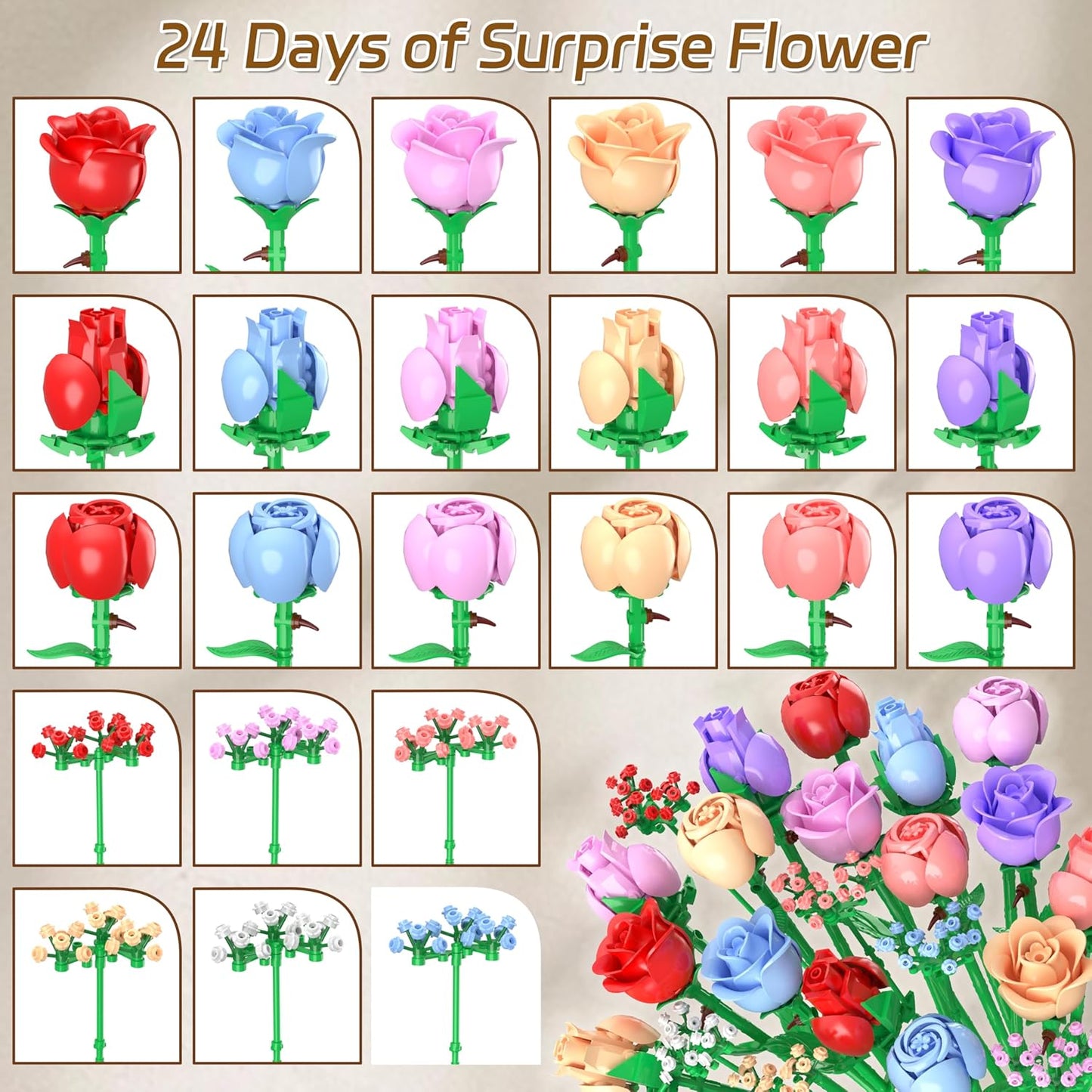 Calendario de Adviento Ramo de Flores
